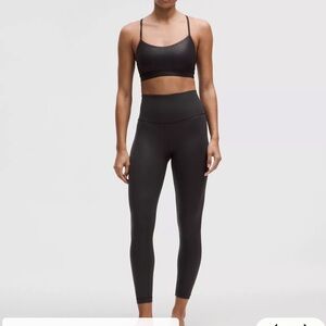 Lululemon Align high rise shimmer black leggings 25”
